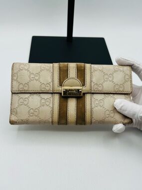 Gucci Long Guccissima Flap Wallet